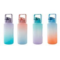 Garrafa Galão Colorida com Adesivo 2L Para Academia