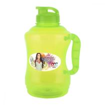 Garrafa Galão Squeeze Linha Fitness Água para Academia Esporte Treino Garrafão de Plástico Multiuso Colorido 1,6L