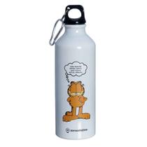 Garrafa Garfield Original, Zona Criativa, Squeeze 500mL Em Alumínio Com Mosquetão