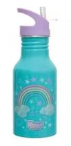 Garrafa Garrafinha De Água Alumínio Arco-íris Rainbow 500ml