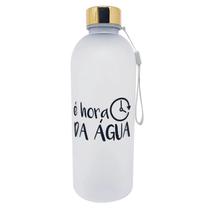 Garrafa / garrafinha de água de plástico com frase motivacional - 1 litro de agua com alça e tampa de plastico squeeze - Garrafa / garrafinha de água de plástico com frase motivacional - 1 litro de agua com alça e tampa de plastico squeeze -