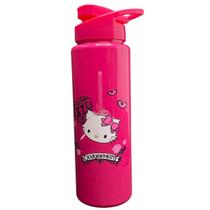 Garrafa Garrafinha de Água Infantil Squeeze Hello Kitty Charmmy Kitty750ml Rosa Bandeirante