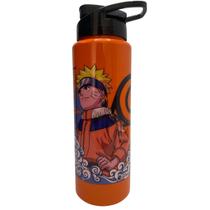 Garrafa Garrafinha de Água Infantil Squeeze Naruto Uzumaki 750ml Laranja Bandeirante