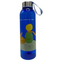 Garrafa Garrafinha de Água Infantil Squeeze Pequeno Príncipe 800ml Azul Bandeirante