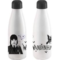 Garrafa / garrafinha de plástico wandinha 600ml para água decorada infantil