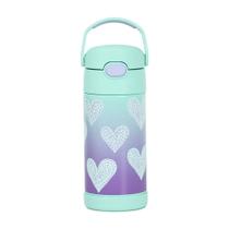 Garrafa Garrafinha Térmica Infantil Thermos 355ml Corações