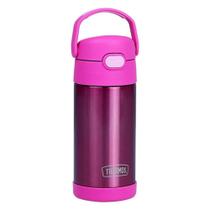 Garrafa Garrafinha Térmica Infantil Thermos 355Ml Tokio Rosa