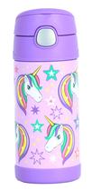 Garrafa Garrafinha Térmica Infantil Thermos 355Ml Unicórnio