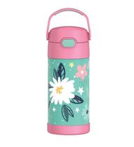 Garrafa Garrafinha Térmica Kids Thermos 355ml Jardim Flores