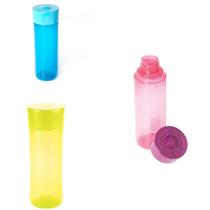 Garrafa Go Neon Plástica 500Ml Com Tampa Rosca Sortida - PLASUTIL Garrafa Go Neon Plástica 500Ml Com Tampa Rosca Sortida - PLASUTIL