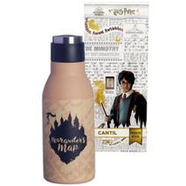 Garrafa Harry Potter Mapa Do Maroto 6 Horas Parede Dupla Metal 400ML Oficial WB - Zona Criativa