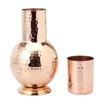 Garrafa HealthGoods em cabeceira de cobre puro 1000 ml Ayurveda Garrafa HealthGoods em cabeceira de cobre puro 1000 ml Ayurveda