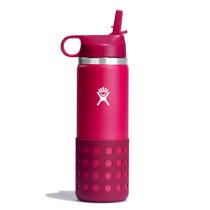 Garrafa Hydro Flask Kids 600 ml com tampa de palha Peony Garrafa Hydro Flask Kids 600 ml com tampa de palha Peony