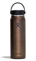 Garrafa Hydro Flask Lightweight, 946 ml de largura, tampa flexível, Obsidian
