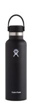 Garrafa Hydro Flask Standard Mouth em aço inoxidável 620ml preta Garrafa Hydro Flask Standard Mouth em aço inoxidável 620ml preta