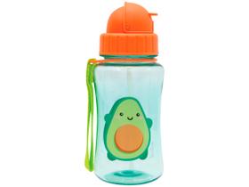 Garrafa Infantil 350ml com Canudo Buba Frutti Avocado Laranja