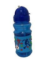 Garrafa Infantil 400 ML Emborrachada 3D Alça