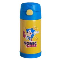 Garrafa Infantil Canudo 400Ml - Sonic Speed - Zc 10072059