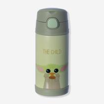 Garrafa infantil click com canudo baby yoda the mandalorian - ZC
