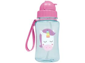 Garrafa Infantil com Canudo 350ml Buba Animal Fun Unicórnio