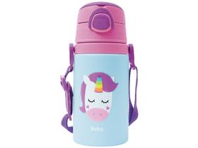 Garrafa Infantil com Canudo 450ml Buba Animal Fun - Unicórnio