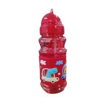 Garrafa infantil com canudo menina e menino - Squeeze
