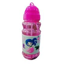 Garrafa infantil com canudo menina e menino - Squeeze