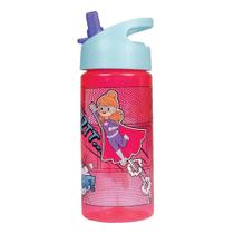 Garrafa Infantil Com Canudo Super-heroínas Rosa - Buba