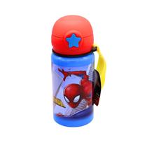 Garrafa Infantil Criança Portátil com Canudo e Alça Homem Aranha 500ML - Disney