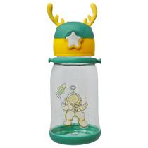 Garrafa Infantil Desenho Com Grande Capacidade Para Agua Com Alça E Canudo