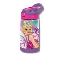 Garrafa Infantil Escolar BARBIE Aço Inox 500ml- Luxcel