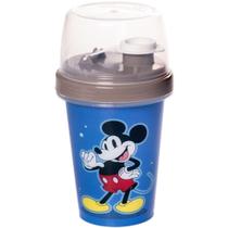 Garrafa Infantil Mickey 320ml Shakeira Misturador Plasutil