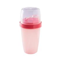 Garrafa infantil mini shaqueira Rose 350 ml plasutil