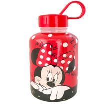 Garrafa Infantil Minnie 280ml Passeio Viagem Tampa Não Vaza