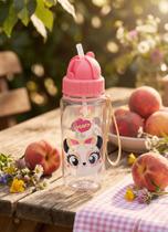 Garrafa Infantil Puket Tritan Panda Romântico Garrafa Infantil Puket Tritan Panda Romântico