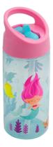 Garrafa Infantil Sereia Com Canudo Rígido Retrátil Buba