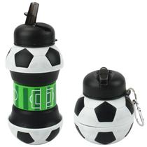 Garrafa Infantil Silicone Retrátil Dobrável Bola De Futebol Garrafa Infantil Silicone Retrátil Dobrável Bola De Futebol