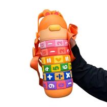 Garrafa Infantil Térmica Tabuada Interativa Educacional com Cores e Números e Contas 360