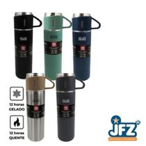 Garrafa inox isotermica vacuo premier c/ copo 500 ml - JFZ IMPORT