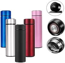 Garrafa Inteligente Térmica 500ml Display Digital Led Medidor Temperatura Garrafa Inteligente Térmica 500ml Display Digital Led Medidor Temperatura