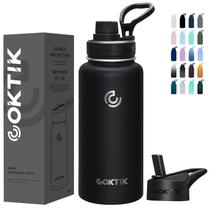 Garrafa isolada de aço inoxidável Thermos COKTIK 950ml preta