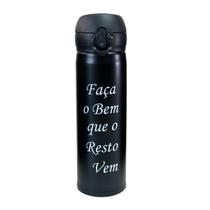Garrafa isotérmica aço inox trava vacuum cup 380ml Garrafa isotérmica aço inox trava vacuum cup 380ml