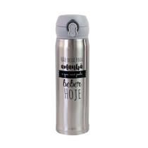 Garrafa isotérmica aço inox trava vacuum cup 400ml Garrafa isotérmica aço inox trava vacuum cup 400ml