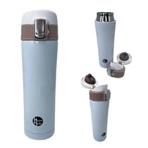 Garrafa Isotérmica Branca 500Ml Tampa Com Trava Segurança