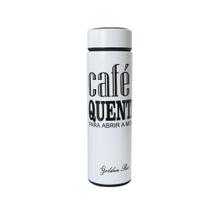 Garrafa isotérmica com infusor de inox frases 470ml café chá