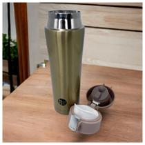 Garrafa Isotérmica com Tampa 500ml - Dourada
