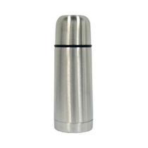 Garrafa Isotérmica Com Tampa Em Inox 350ml Prática Esporte
