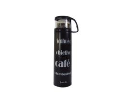 Garrafa isotérmica frase café tampa copo 450ml quente frio