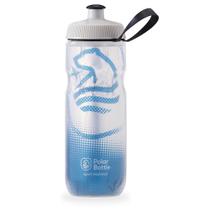 Garrafa Isotérmica Polar Bottle Sport Big Bear Branca e Azul 590ml Caramanhola