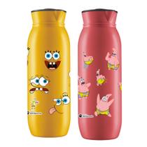Garrafa / jarra de plástico bob esponja ou patrick 1 litro para suco ou água com tampa Garrafa / jarra de plástico bob esponja ou patrick 1 litro para suco ou água com tampa